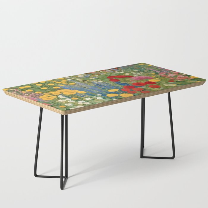Gustav Klimt Style Colorful Flower Garden Coffee Table Gallery Image 1