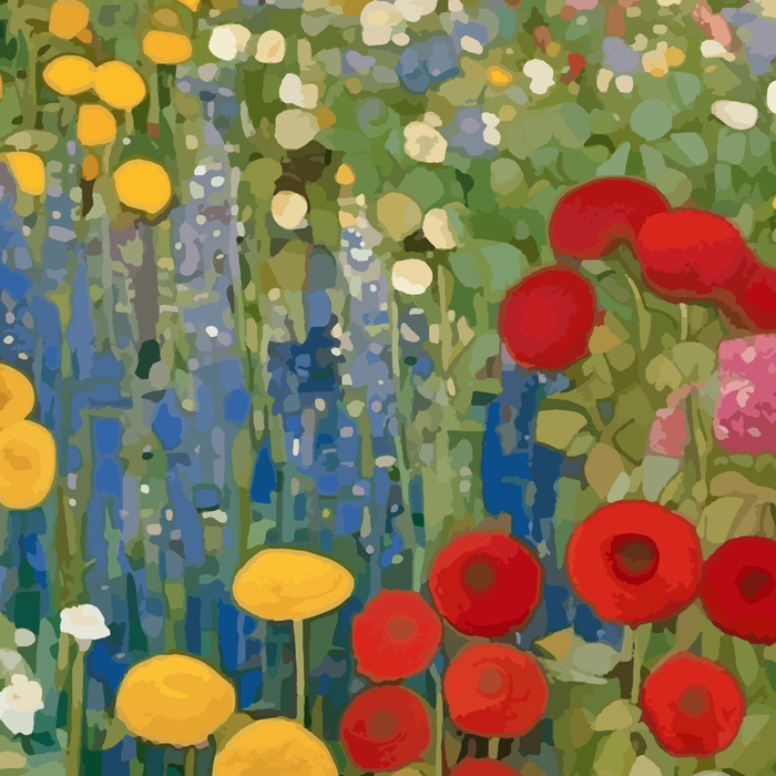 Gustav Klimt Style Colorful Flower Garden Coffee Mug Gallery Image 2