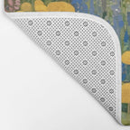 Gustav Klimt Style Colorful Flower Garden Bath Mat Gallery Image 2