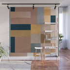 Modern Abstraction Mocha Mousse 4 Wall Mural Gallery Image 1