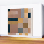Modern Abstraction Mocha Mousse 4 Wall Mural Gallery Image 2