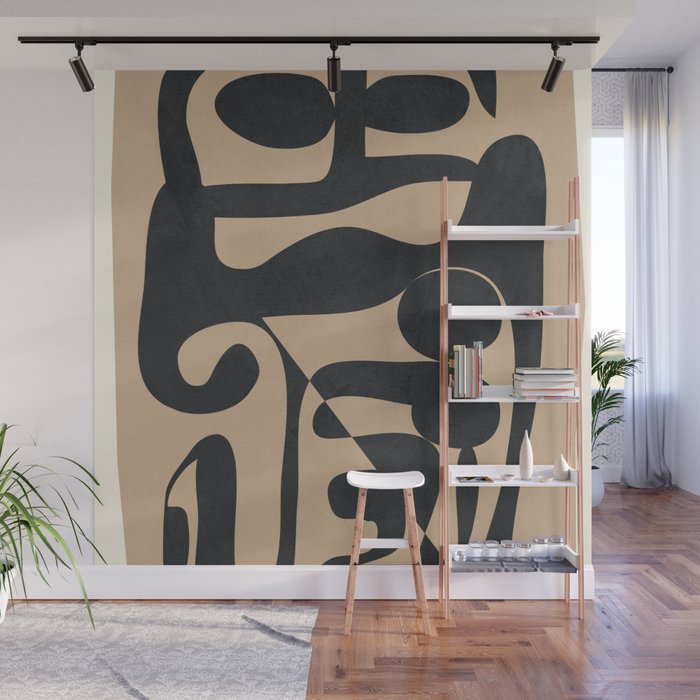 Abstract Ink 1 Wall Mural Gallery Image 1