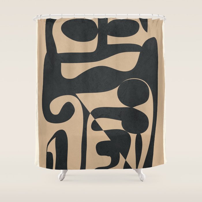 Abstract Ink 1 Shower Curtain Gallery Image 1
