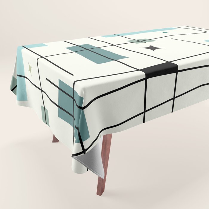 Mid Century Art Bauhaus Style Tablecloth Gallery Image 1
