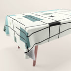 Mid Century Art Bauhaus Style Tablecloth Gallery Image 1