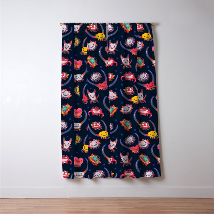 Happy spiny spider Window Curtain Gallery Image 3