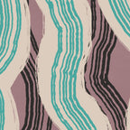 Muted pink and green stripe pattern Coffee Mug Gallery Image 2