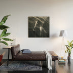 Dolphins II - BW Wood Wall Art Gallery Image 2