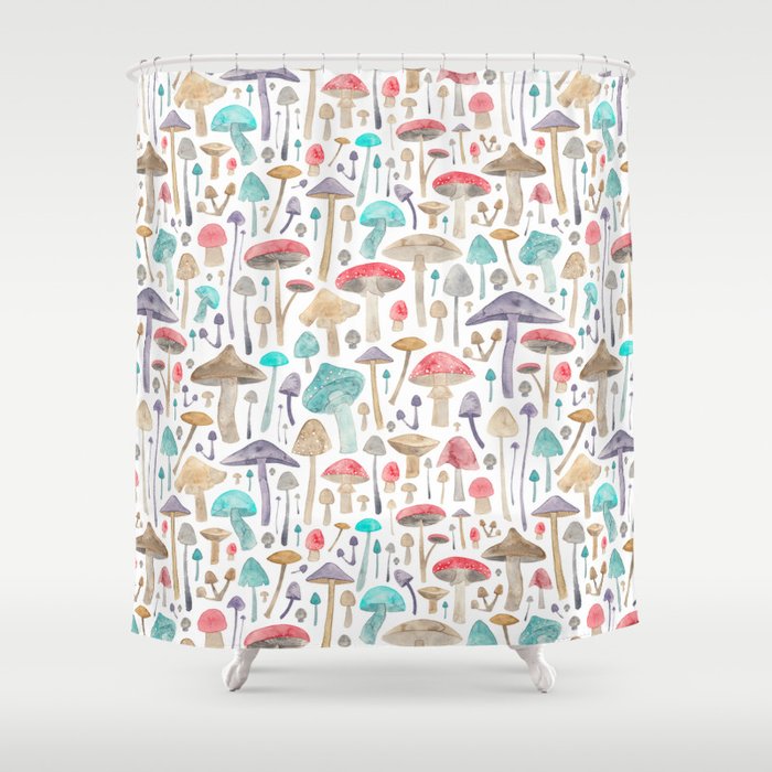 Toadstools and Mushrooms Shower Curtain Gallery Image 1