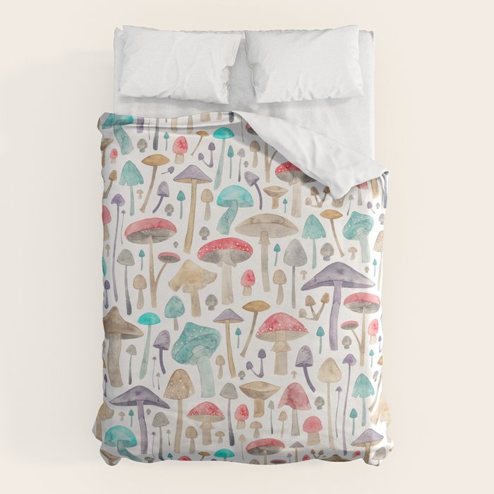 Toadstools and Mushrooms Duvet Cover Gallery Image 1