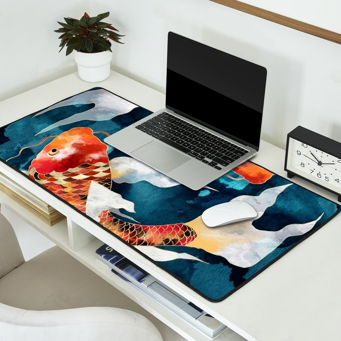 Metallic Koi II Desk Mat Gallery Image 2