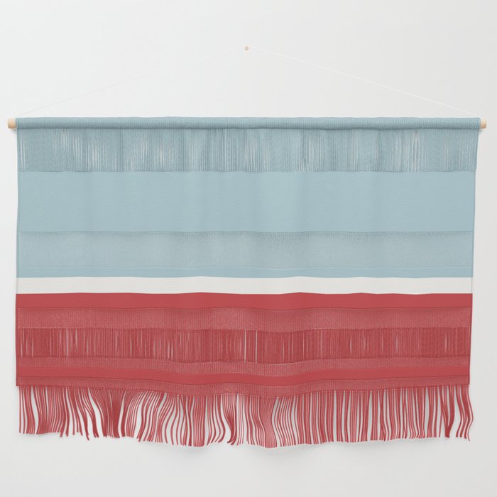 Color Block I Blue Red Wall Hanging Gallery Image 1