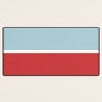 Color Block I Blue Red Desk Mat Gallery Image 3