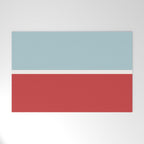 Color Block I Blue Red Welcome Mat Gallery Image 1