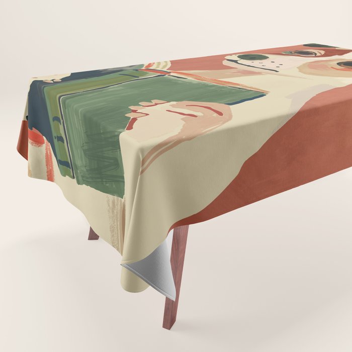 The Bookish Dog Tablecloth Gallery Image 1