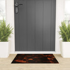 Tortoiseshell Abstract Dark Elegant Animal Print Welcome Mat Gallery Image 3