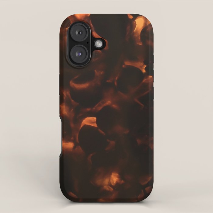 Tortoiseshell Abstract Dark Elegant Animal Print iPhone Case Gallery Image 1