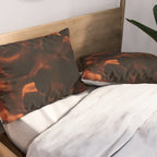 Tortoiseshell Abstract Dark Elegant Animal Print Pillow Sham Gallery Image 2