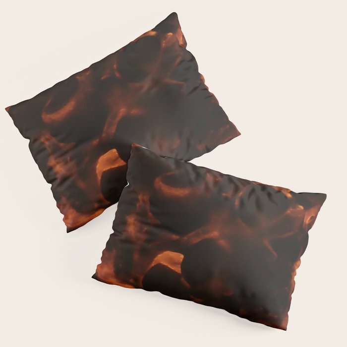 Tortoiseshell Abstract Dark Elegant Animal Print Pillow Sham Gallery Image 3