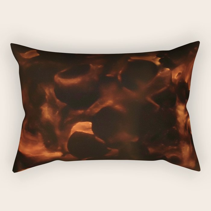 Tortoiseshell Abstract Dark Elegant Animal Print Rectangular Pillow Gallery Image 1