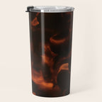 Tortoiseshell Abstract Dark Elegant Animal Print Travel Mug Gallery Image 3