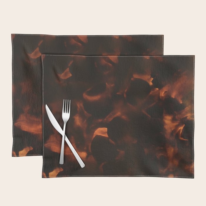 Tortoiseshell Abstract Dark Elegant Animal Print Placemat Gallery Image 1