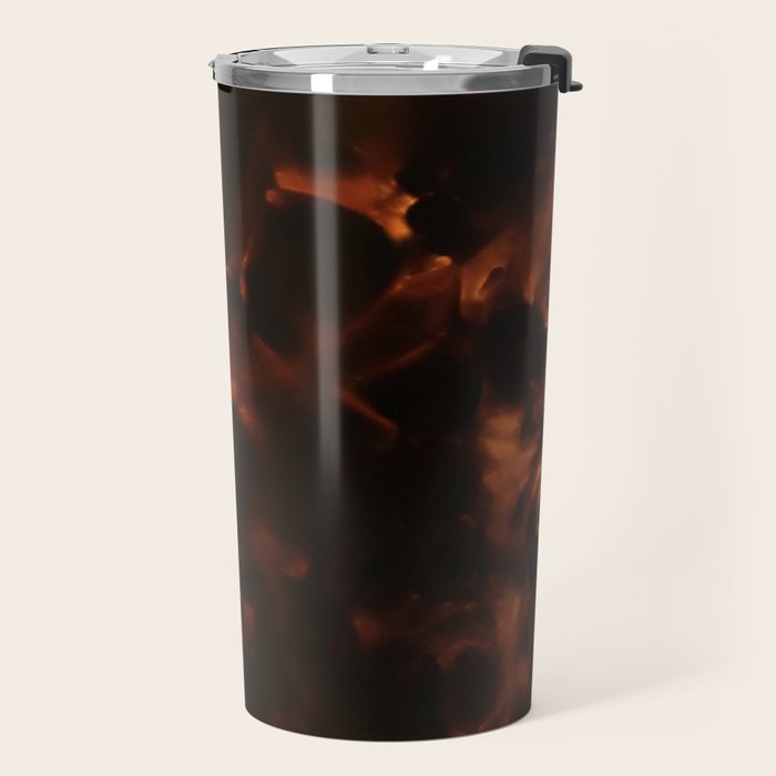 Tortoiseshell Abstract Dark Elegant Animal Print Travel Mug Gallery Image 2