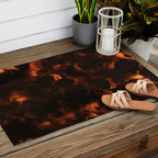 Tortoiseshell Abstract Dark Elegant Animal Print Outdoor Rug Gallery Image 2