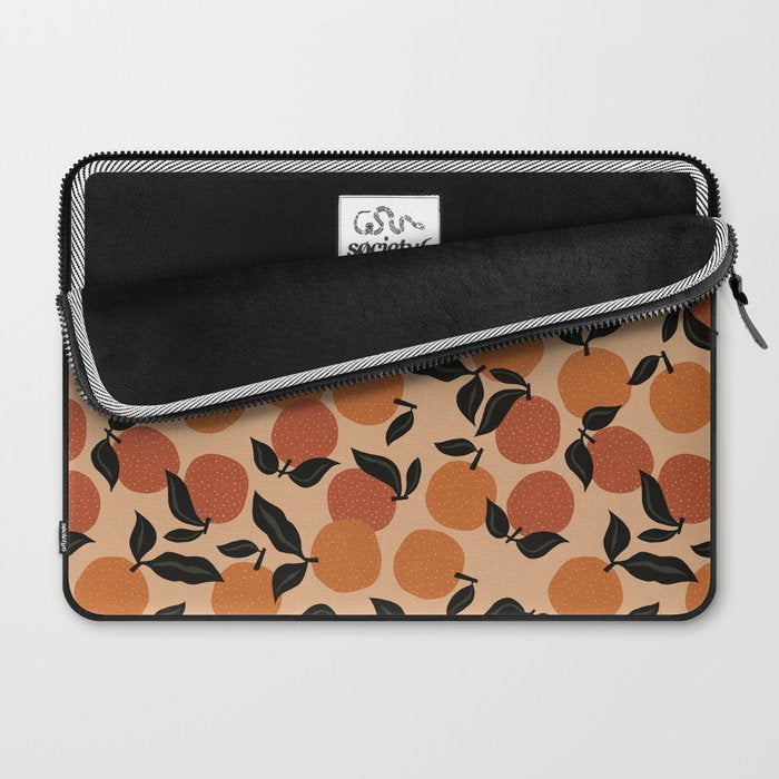 Seamless Citrus Pattern / Oranges Laptop Sleeve Gallery Image 2