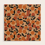 Seamless Citrus Pattern / Oranges Wood Wall Art Gallery Image 1
