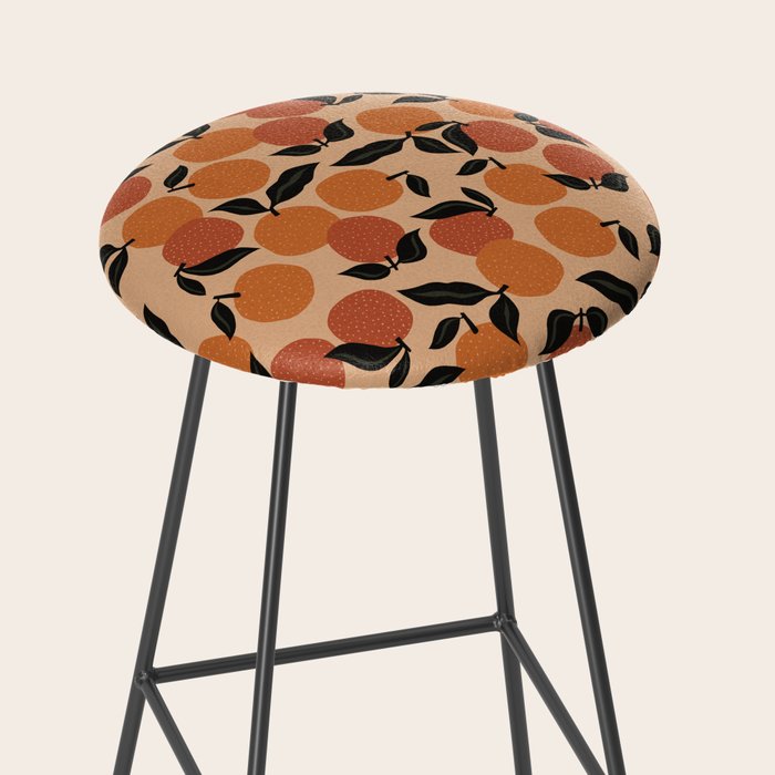 Seamless Citrus Pattern / Oranges Stool Gallery Image 2