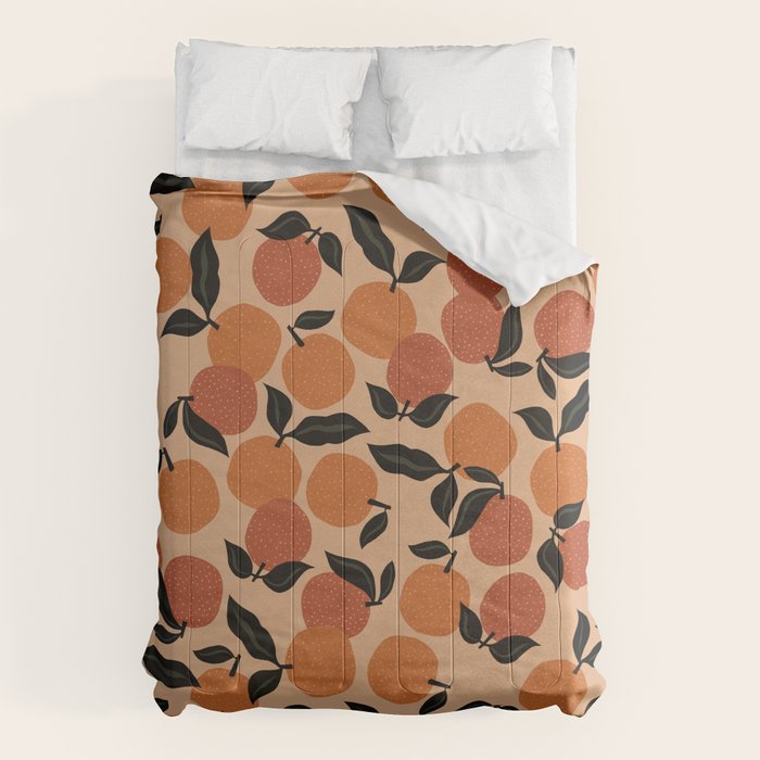 Seamless Citrus Pattern / Oranges Comforter Gallery Image 1