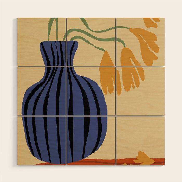 Falling petals  Wood Wall Art Gallery Image 1