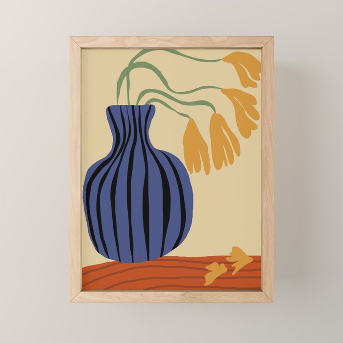 Falling petals  Mini Art Print Gallery Image 1