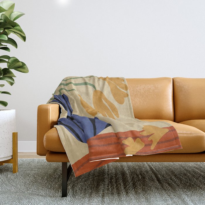 Falling petals  Throw Blanket Gallery Image 1