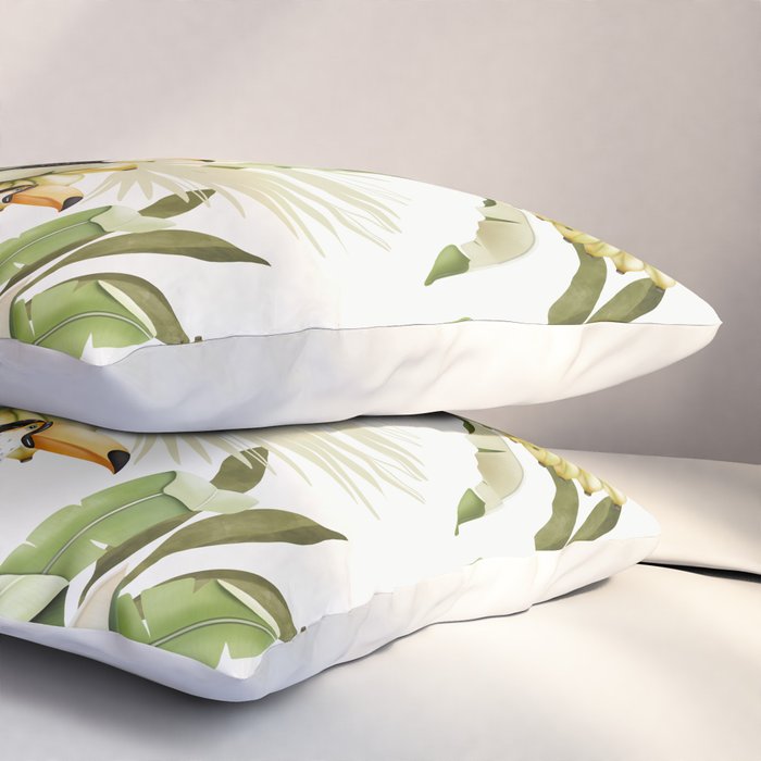 Toucans in Banana Plantation N Pillow Sham Gallery Image 3