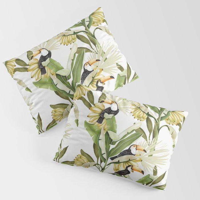 Toucans in Banana Plantation N Pillow Sham Gallery Image 1