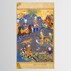  Shirin and Khusraw hunting  Antique Islamic Art  Tablecloth Gallery Image 2