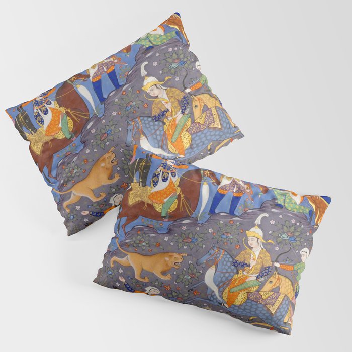  Shirin and Khusraw hunting  Antique Islamic Art  Pillow Sham Gallery Image 3