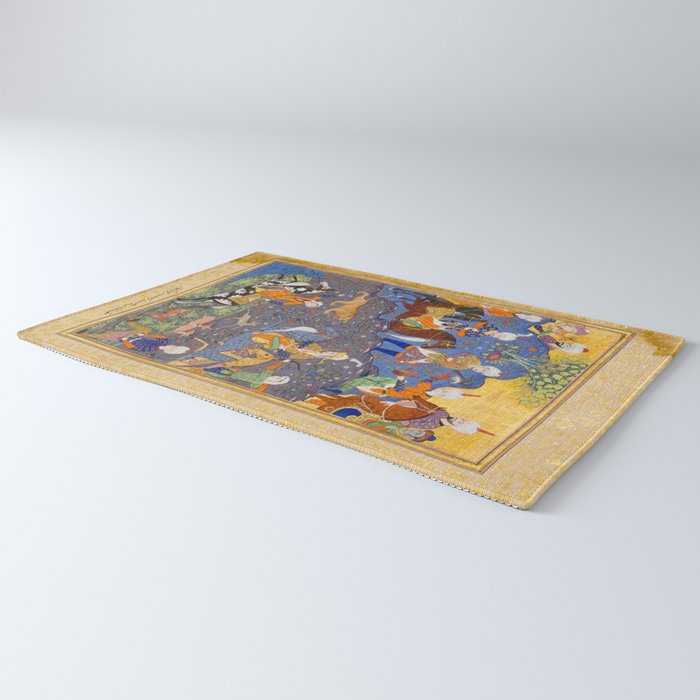  Shirin and Khusraw hunting  Antique Islamic Art  Rug Gallery Image 3