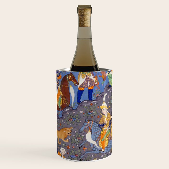  Shirin and Khusraw hunting  Antique Islamic Art  Wine Chiller Gallery Image 1