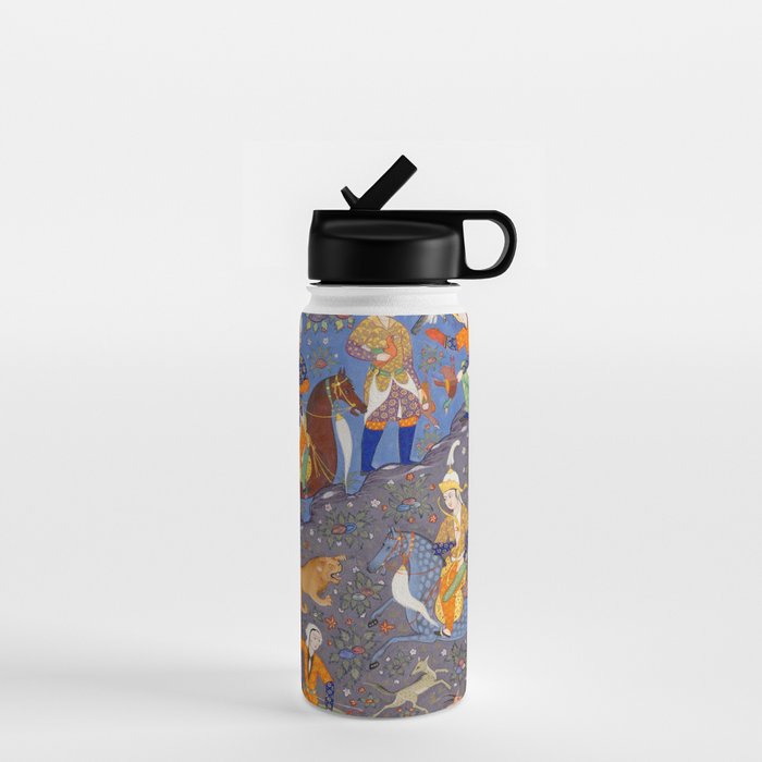  Shirin and Khusraw hunting  Antique Islamic Art  Water Bottle Gallery Image 1