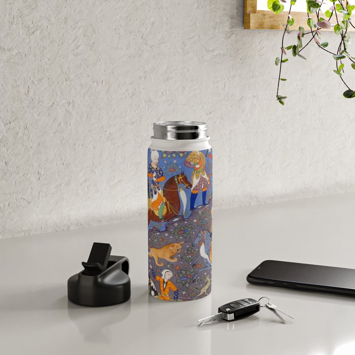  Shirin and Khusraw hunting  Antique Islamic Art  Water Bottle Gallery Image 4
