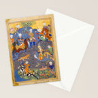  Shirin and Khusraw hunting  Antique Islamic Art  Stationery Card Gallery Image 2