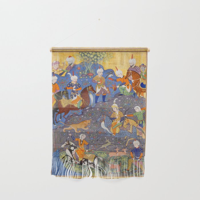  Shirin and Khusraw hunting  Antique Islamic Art  Wall Hanging Gallery Image 1