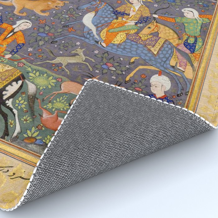  Shirin and Khusraw hunting  Antique Islamic Art  Rug Gallery Image 4
