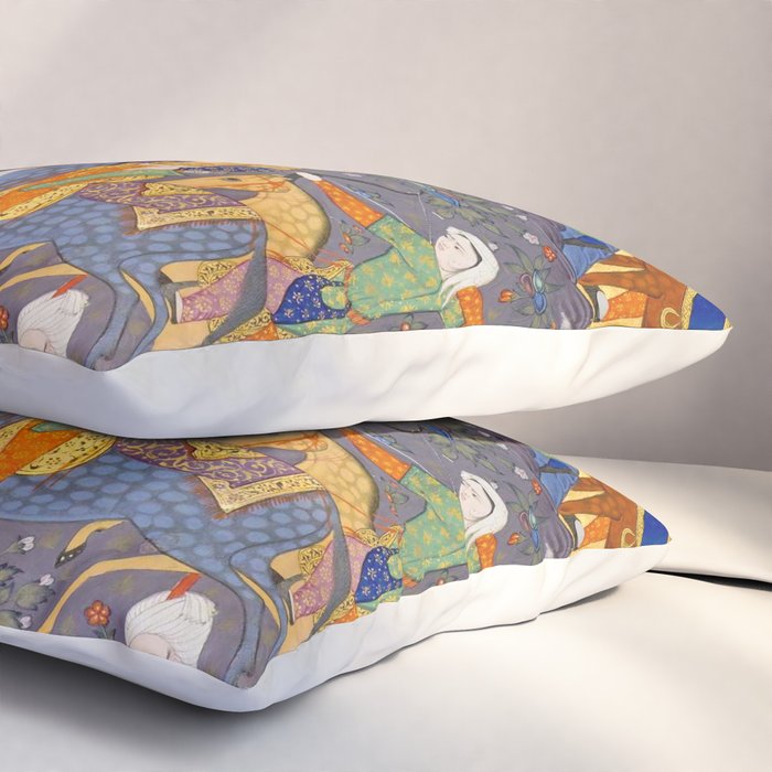  Shirin and Khusraw hunting  Antique Islamic Art  Pillow Sham Gallery Image 3