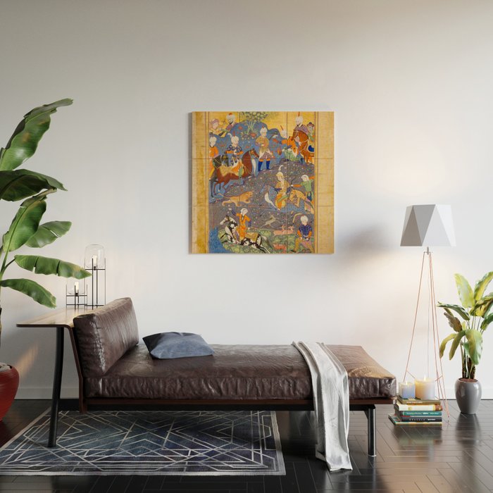  Shirin and Khusraw hunting  Antique Islamic Art  Wood Wall Art Gallery Image 2