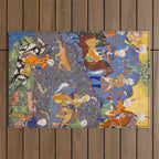  Shirin and Khusraw hunting  Antique Islamic Art  Outdoor Rug Gallery Image 1