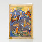  Shirin and Khusraw hunting  Antique Islamic Art  Stationery Card Gallery Image 2